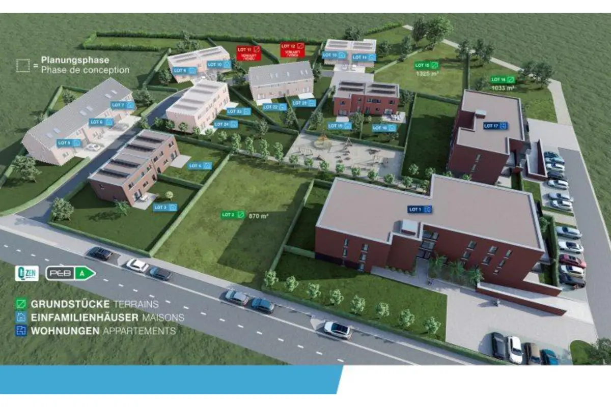 Terrain à vendre à Gemmenich 4851 165625.00€  chambres m² - annonce 1391