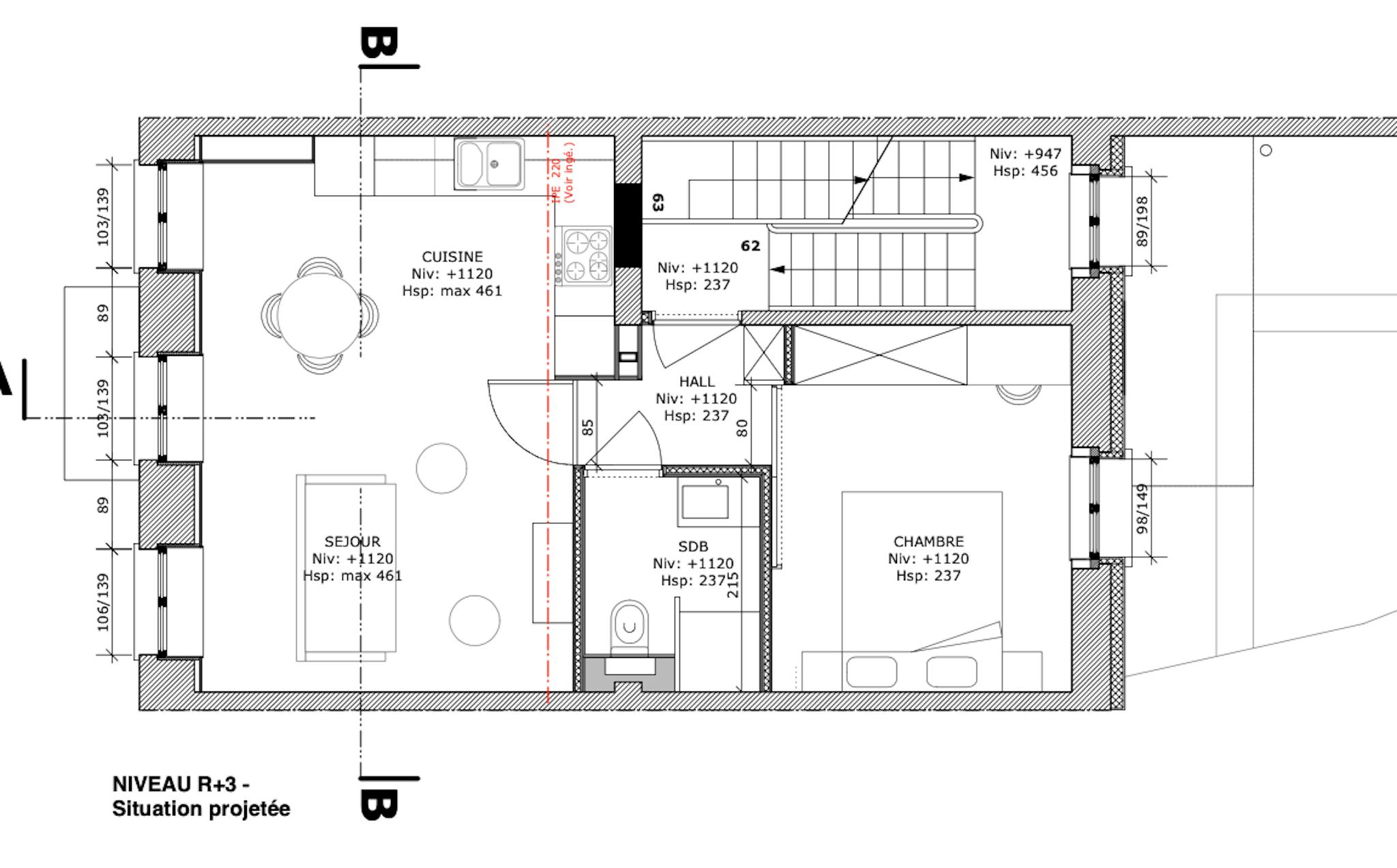 Appartement à louer à Liège 4020 870.00€ 1 chambres 50.00m² - annonce 476248