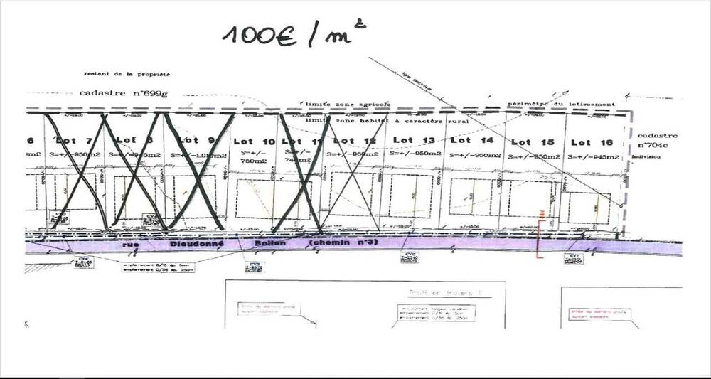 Terrain à vendre à Lantremange 4300 95000.00€ chambres m² - annonce 17145