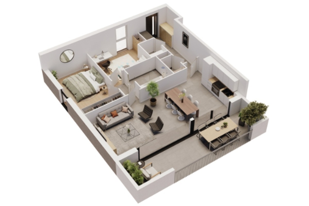 Appartement à vendre à Ans 4430 0.00€ 2 chambres m² - annonce 1369231