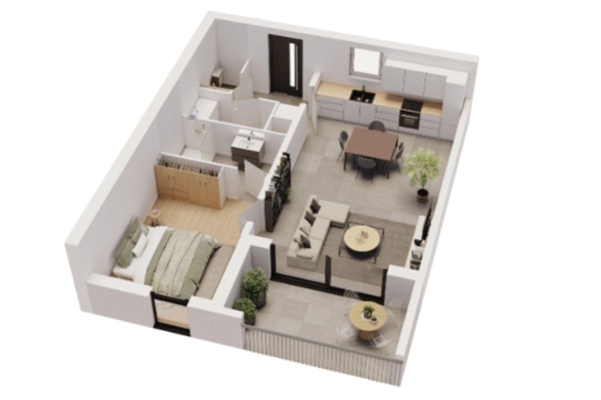 Appartement à vendre à Ans 4430 0.00€ 1 chambres m² - annonce 1369234