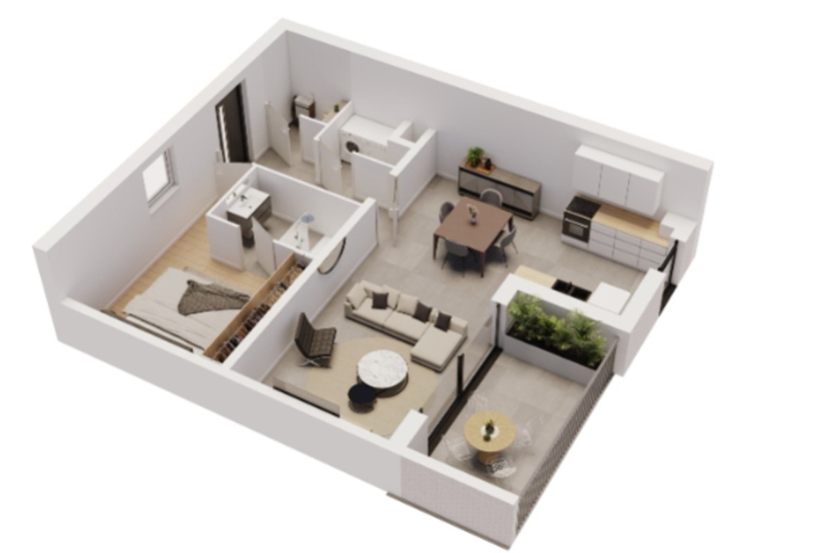 Appartement à vendre à Ans 4430 0.00€ 1 chambres m² - annonce 1369235