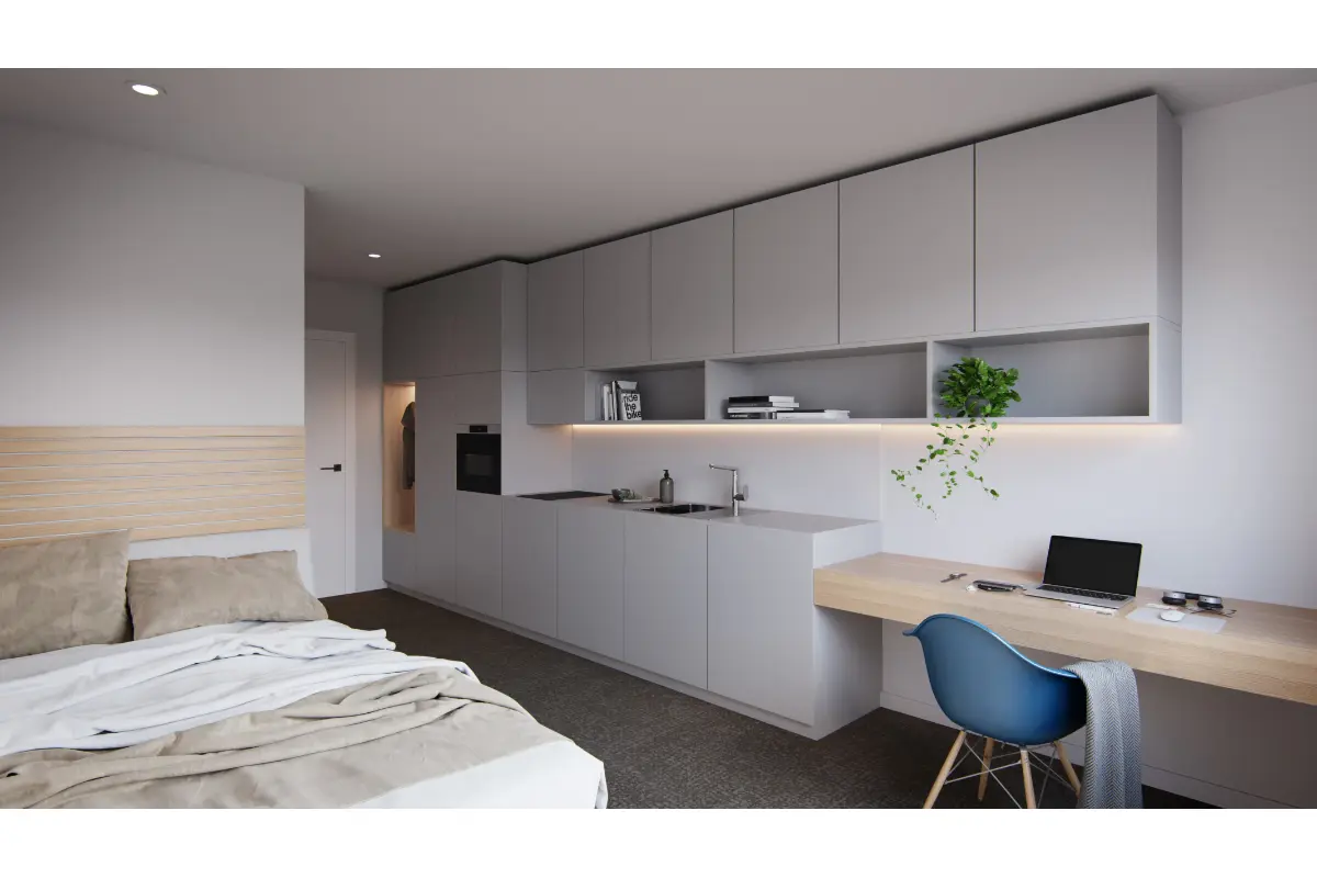Studio à louer à Liège 4000 635.00€ 1 chambres 20.00m² - annonce 54097