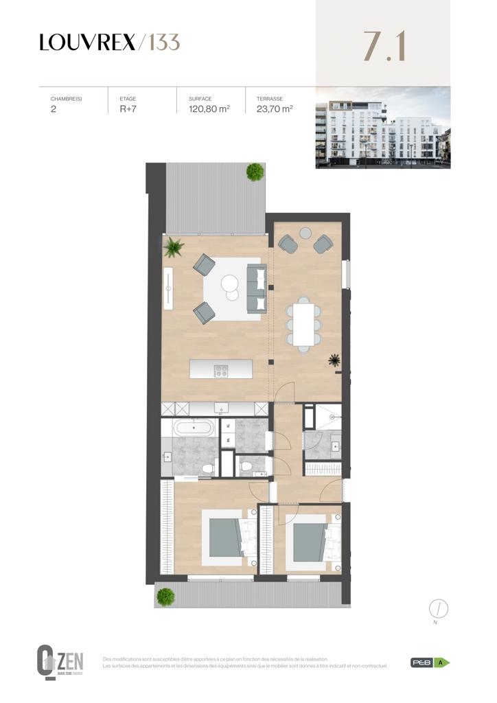 Appartement à vendre à Liège 4000 638600.00€ 2 chambres 120.80m² - annonce 1398285