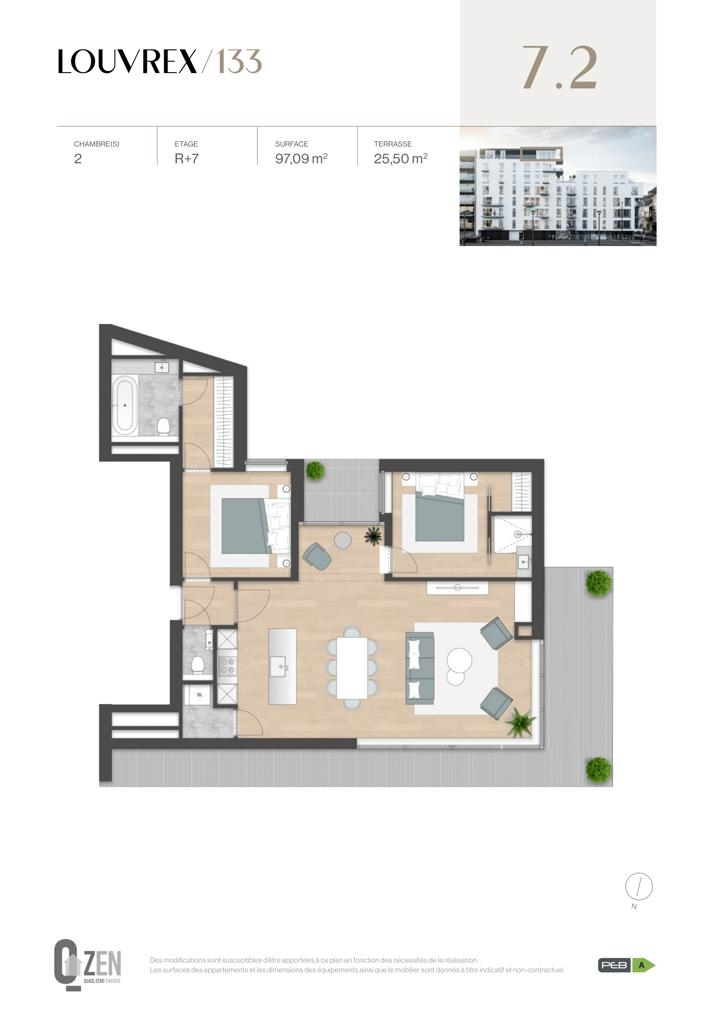 Appartement à vendre à Liège 4000 525300.00€ 2 chambres 97.09m² - annonce 1398016