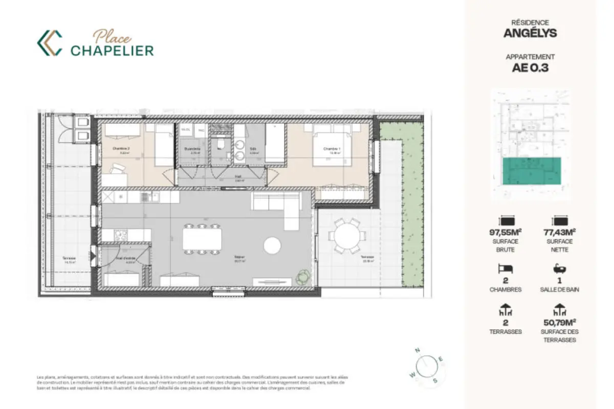 Appartement à vendre à Herve 4650 329000.00€ 2 chambres 97.00m² - annonce 326724