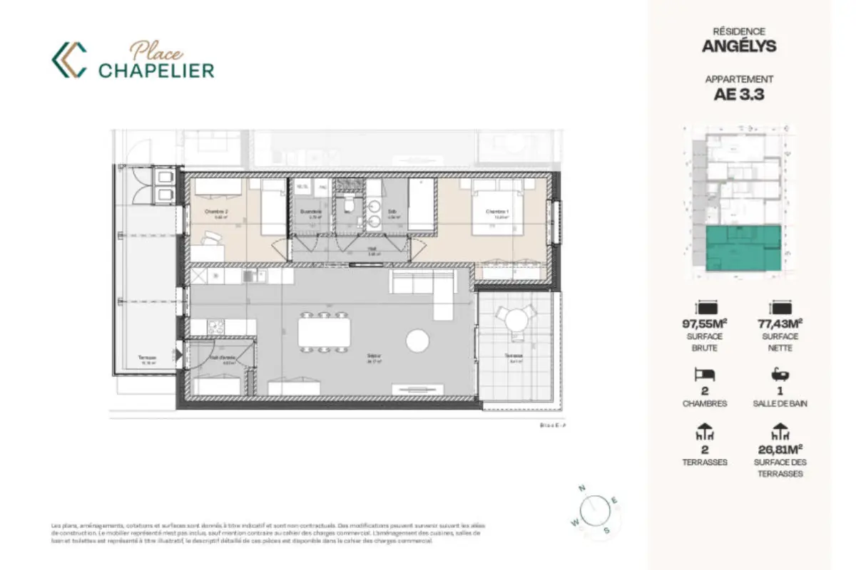 Appartement à vendre à Herve 4650 369000.00€ 2 chambres 97.00m² - annonce 326725
