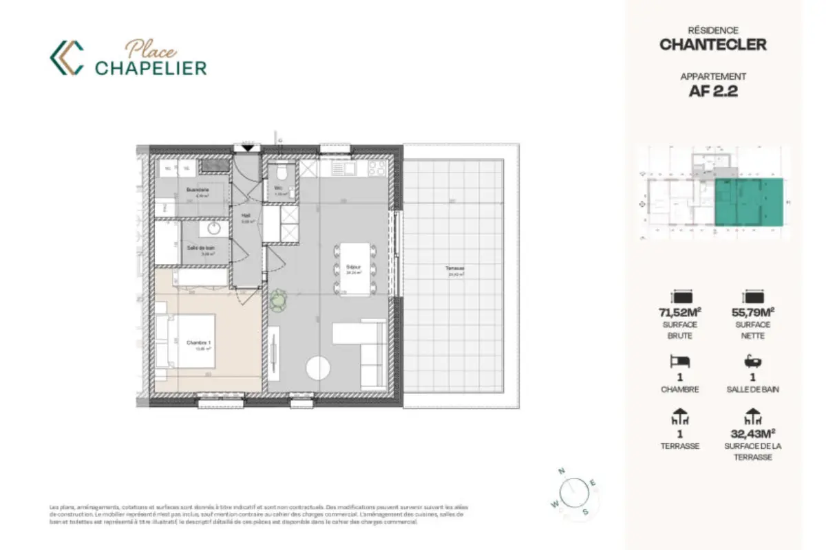 Appartement à vendre à Herve 4650 295000.00€ 1 chambres 71.00m² - annonce 326727