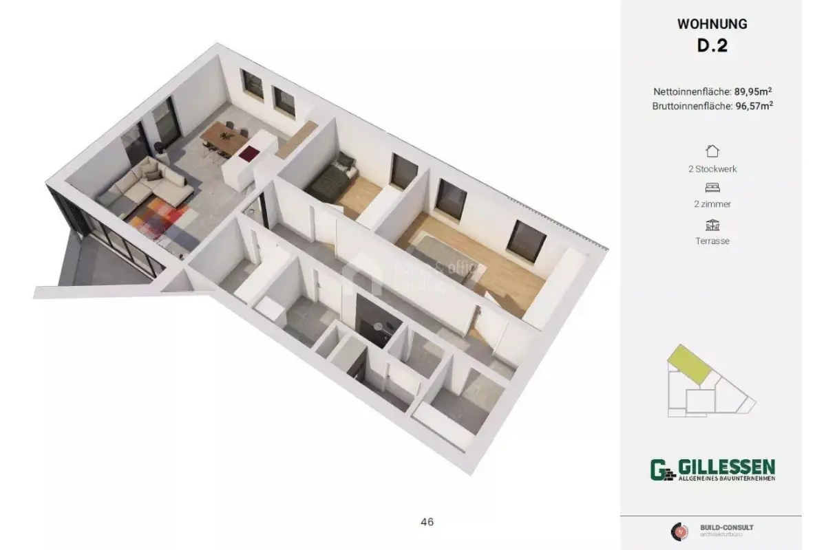 Appartement à vendre à Saint-Vith 4780 383372.00€ 2 chambres 89.95m² - annonce 326825