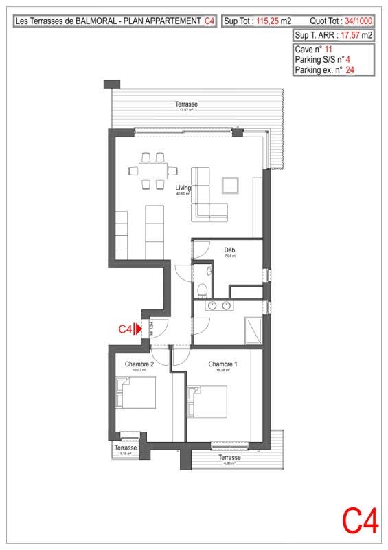 Appartement à vendre à Spa 4900 300000.00€ 2 chambres 115.00m² - annonce 348142