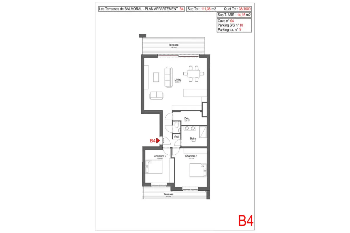 Appartement à vendre à Spa 4900 299000.00€ 2 chambres 111.00m² - annonce 348184
