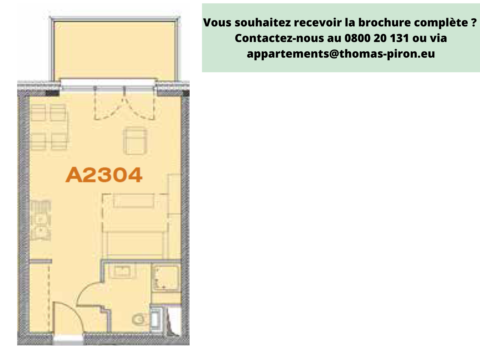 Studio à vendre à Seraing 4100 136000.00€  chambres 39.00m² - annonce 365250