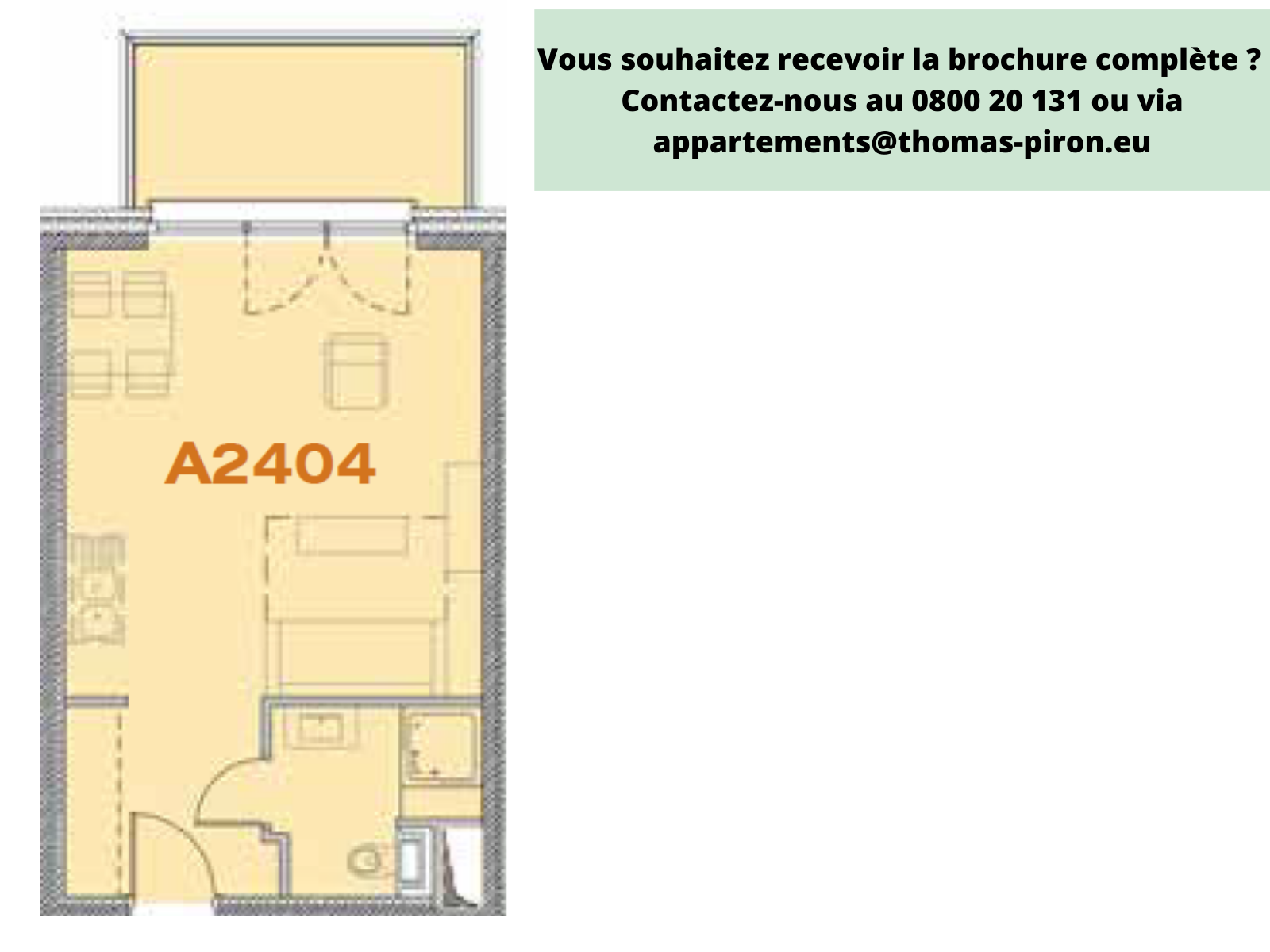 Studio à vendre à Seraing 4100 139000.00€  chambres 39.00m² - annonce 365538