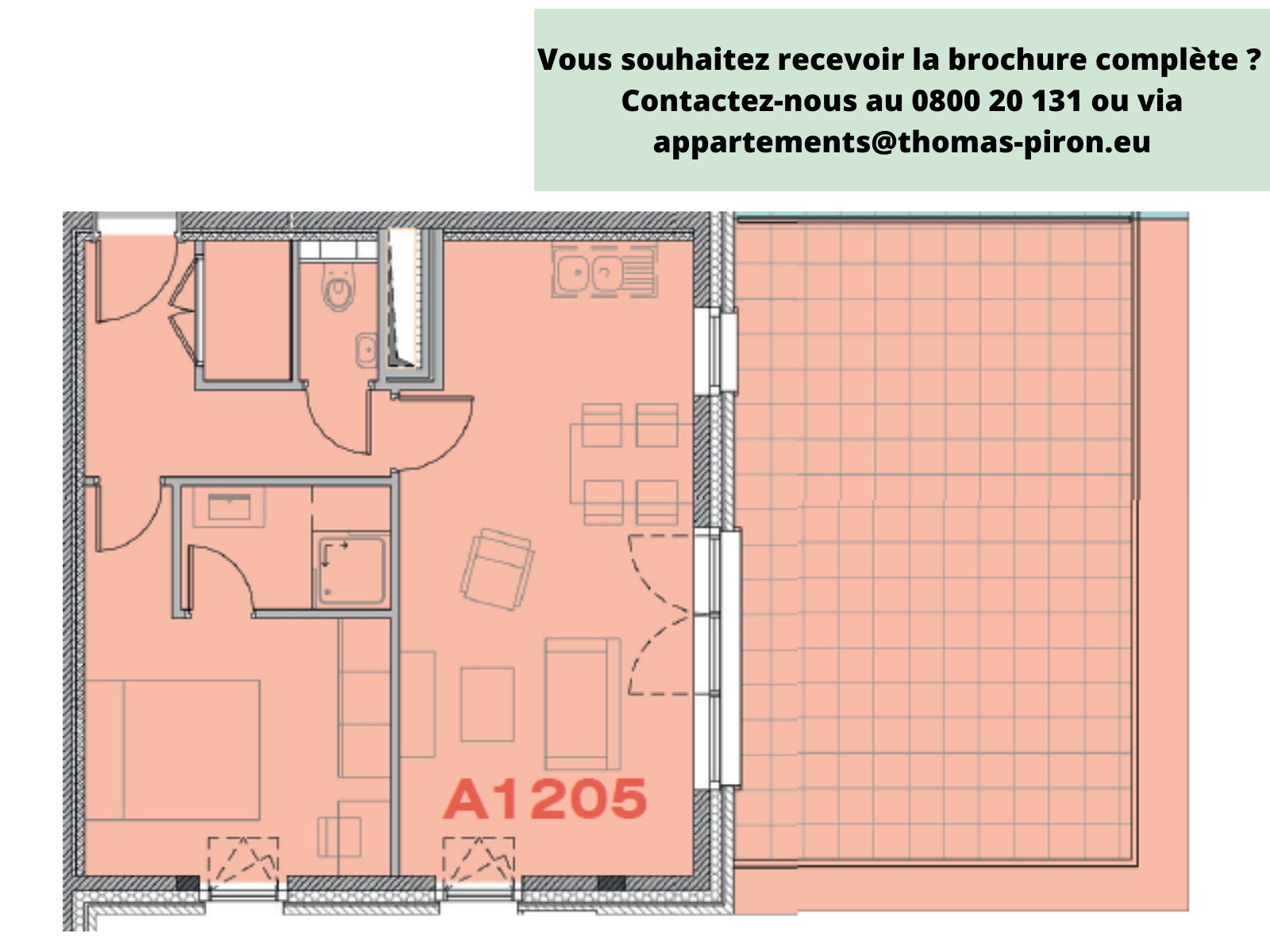 Appartement à vendre à Seraing 4100 193000.00€ 1 chambres 76.00m² - annonce 365617