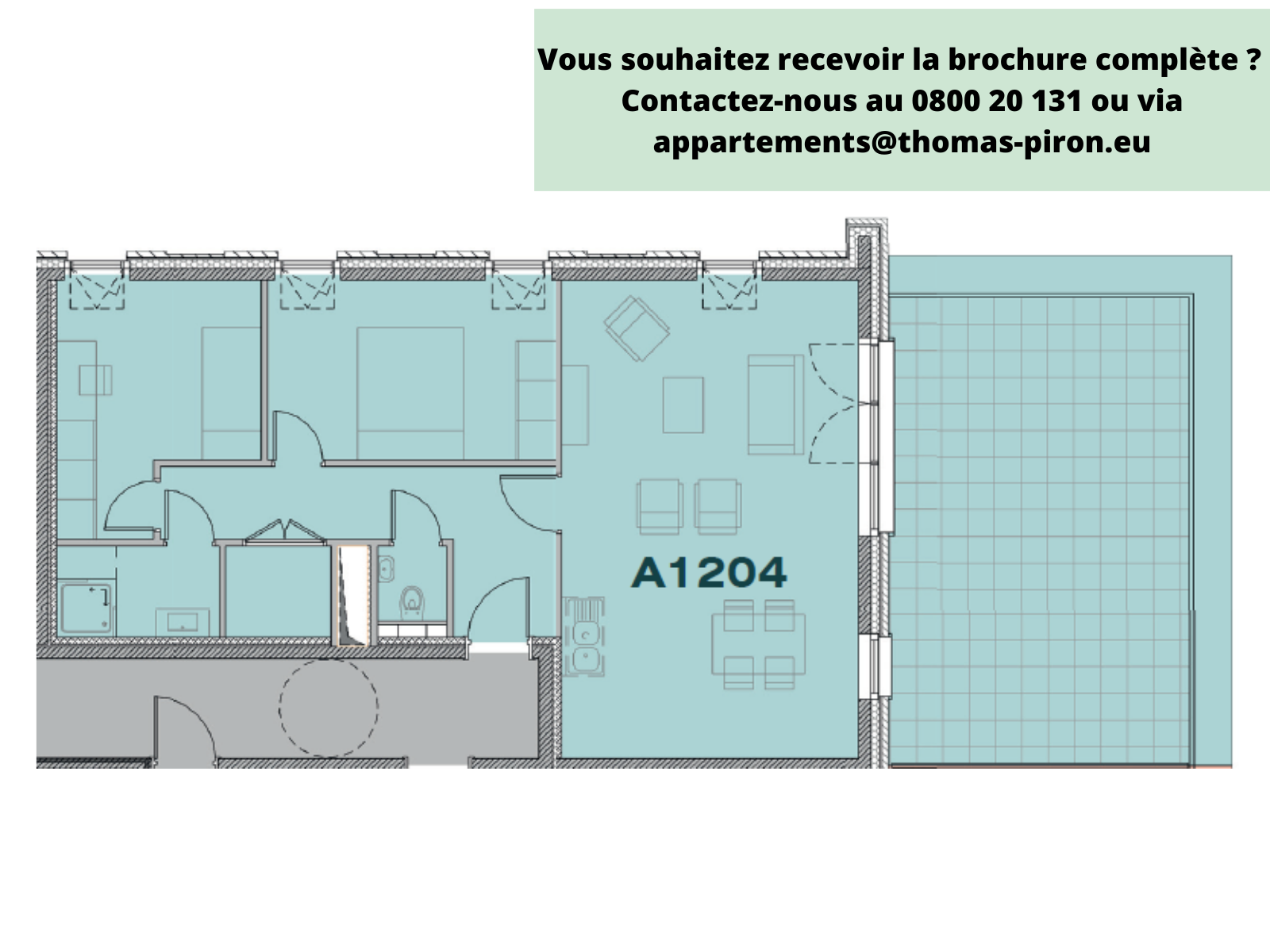 Appartement à vendre à Seraing 4100 249000.00€ 2 chambres 86.00m² - annonce 365618