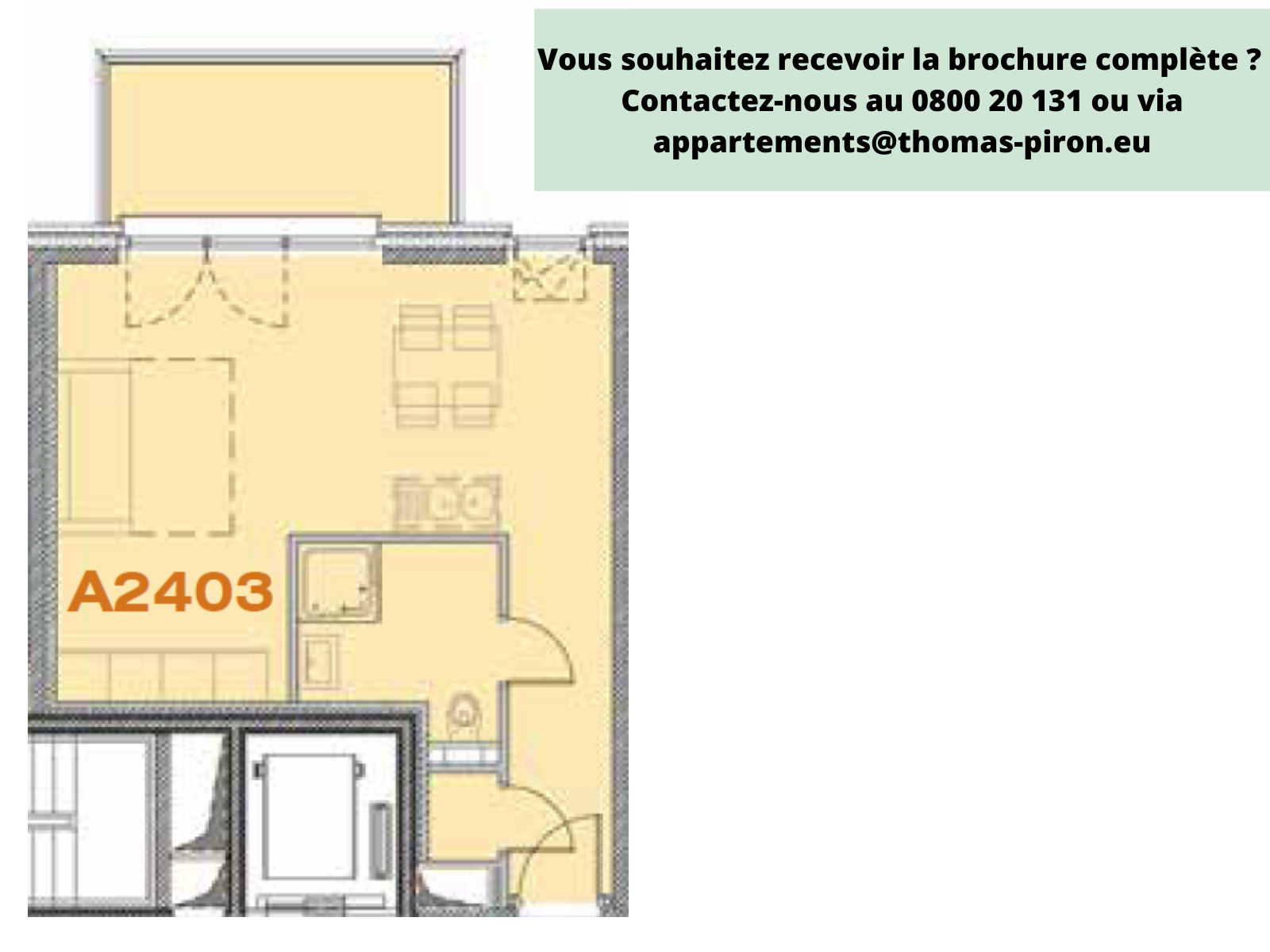 Studio à vendre à Seraing 4100 146000.00€  chambres 43.00m² - annonce 365537