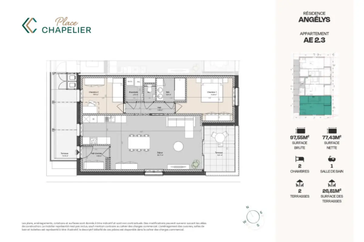 Appartement à vendre à Herve 4650 345000.00€ 2 chambres 97.00m² - annonce 557477