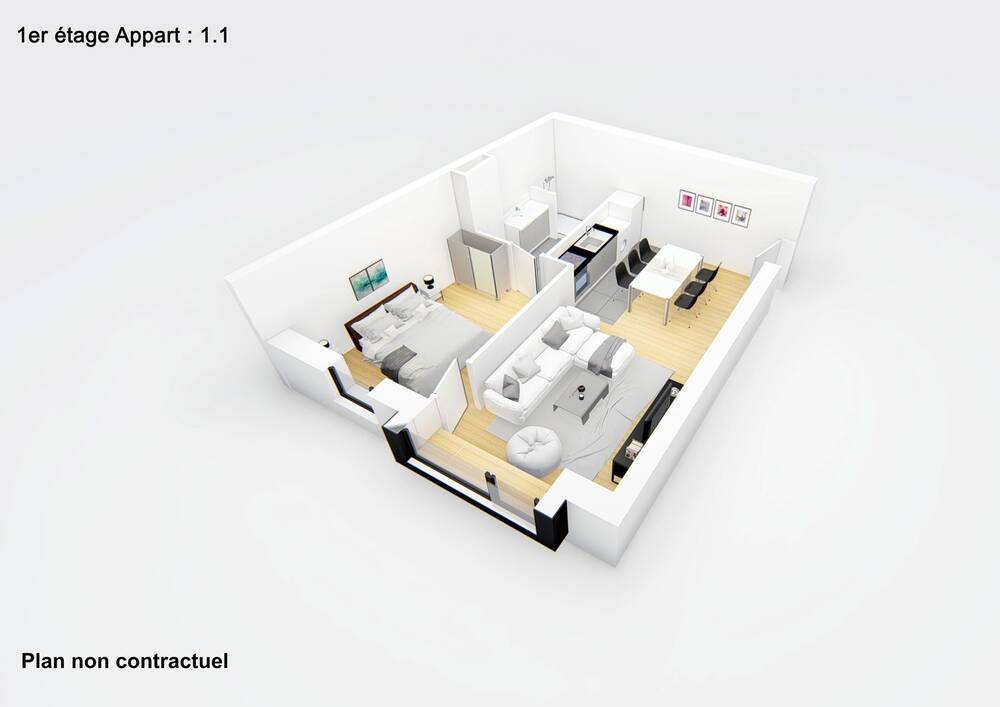 Appartement à vendre à Angleur 4031 0.00€ 1 chambres 54.00m² - annonce 435430