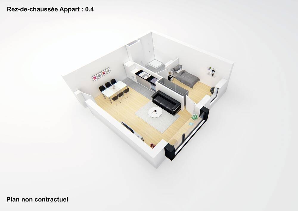Appartement à vendre à Angleur 4031 0.00€ 1 chambres 52.00m² - annonce 435926