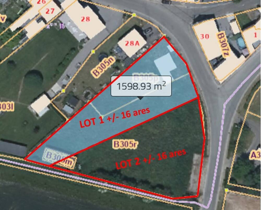 Terrain à vendre à Cras-Avernas 4280 85000.00€ chambres m² - annonce 464128