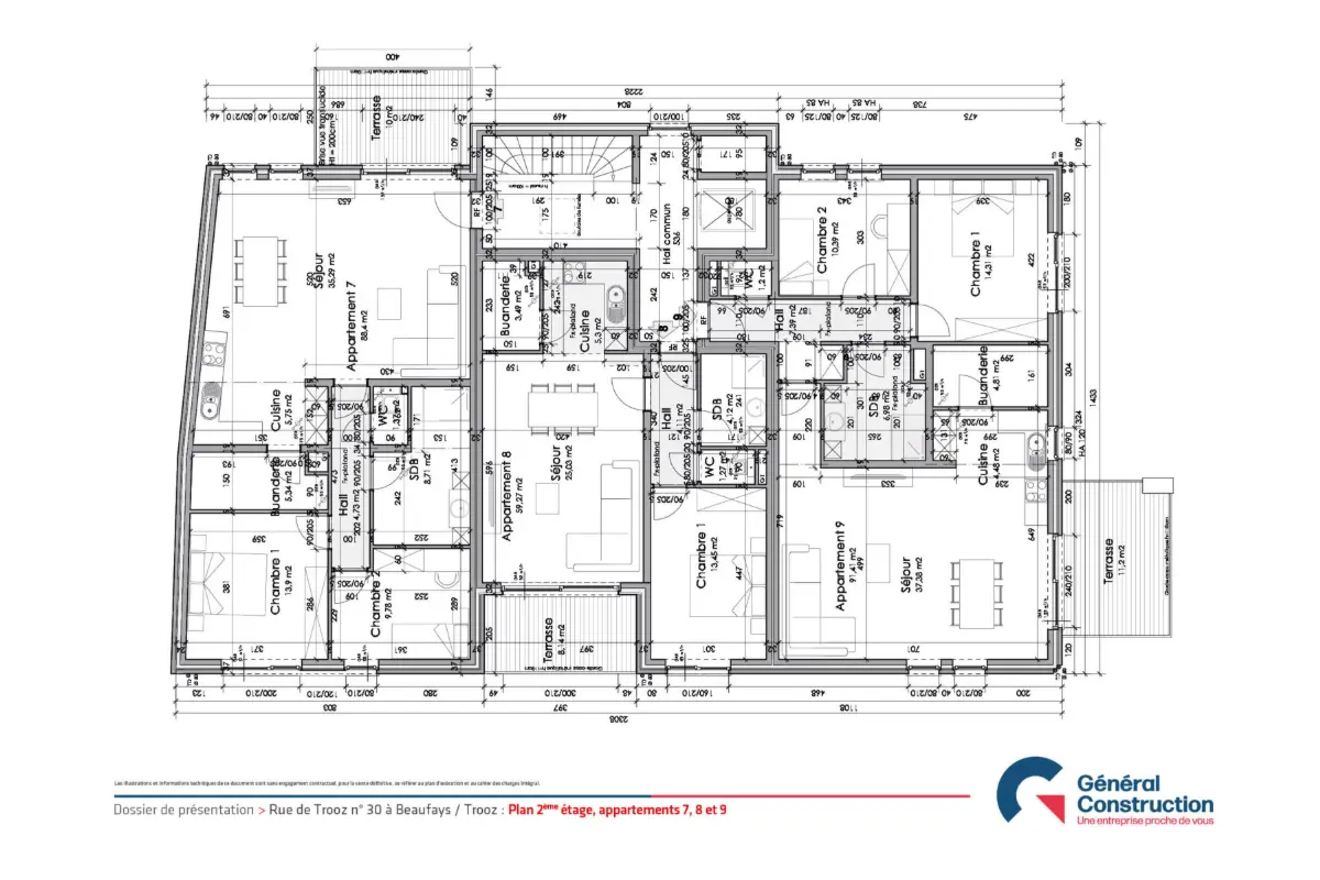 Appartement à vendre à Beaufays 4052 393300.00€ 2 chambres 99.00m² - annonce 466295