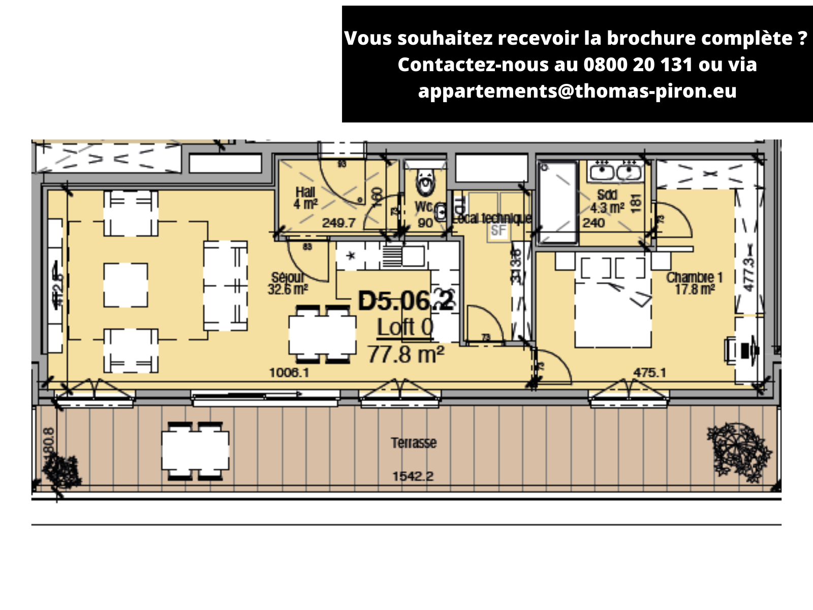 Appartement à vendre à Liège 4000 275000.00€ 1 chambres 78.00m² - annonce 494376
