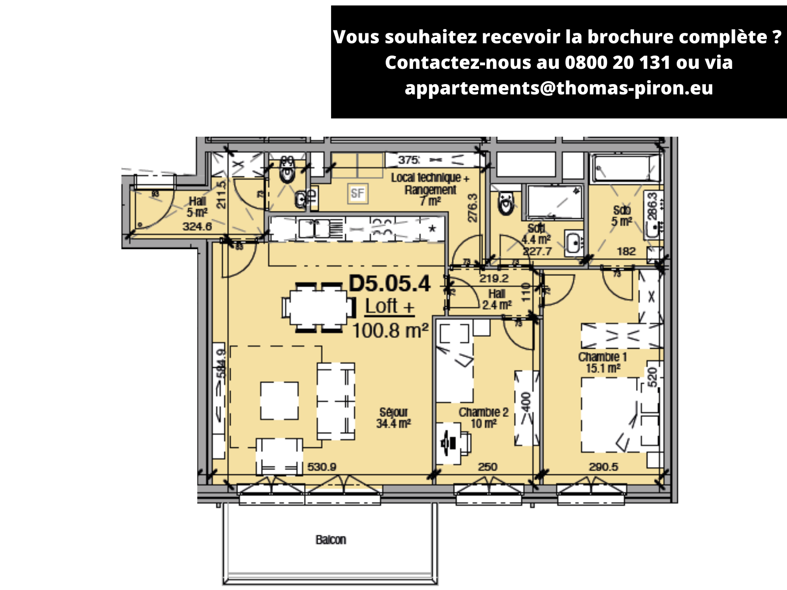 Appartement à vendre à Liège 4000 310000.00€ 2 chambres 101.00m² - annonce 494370