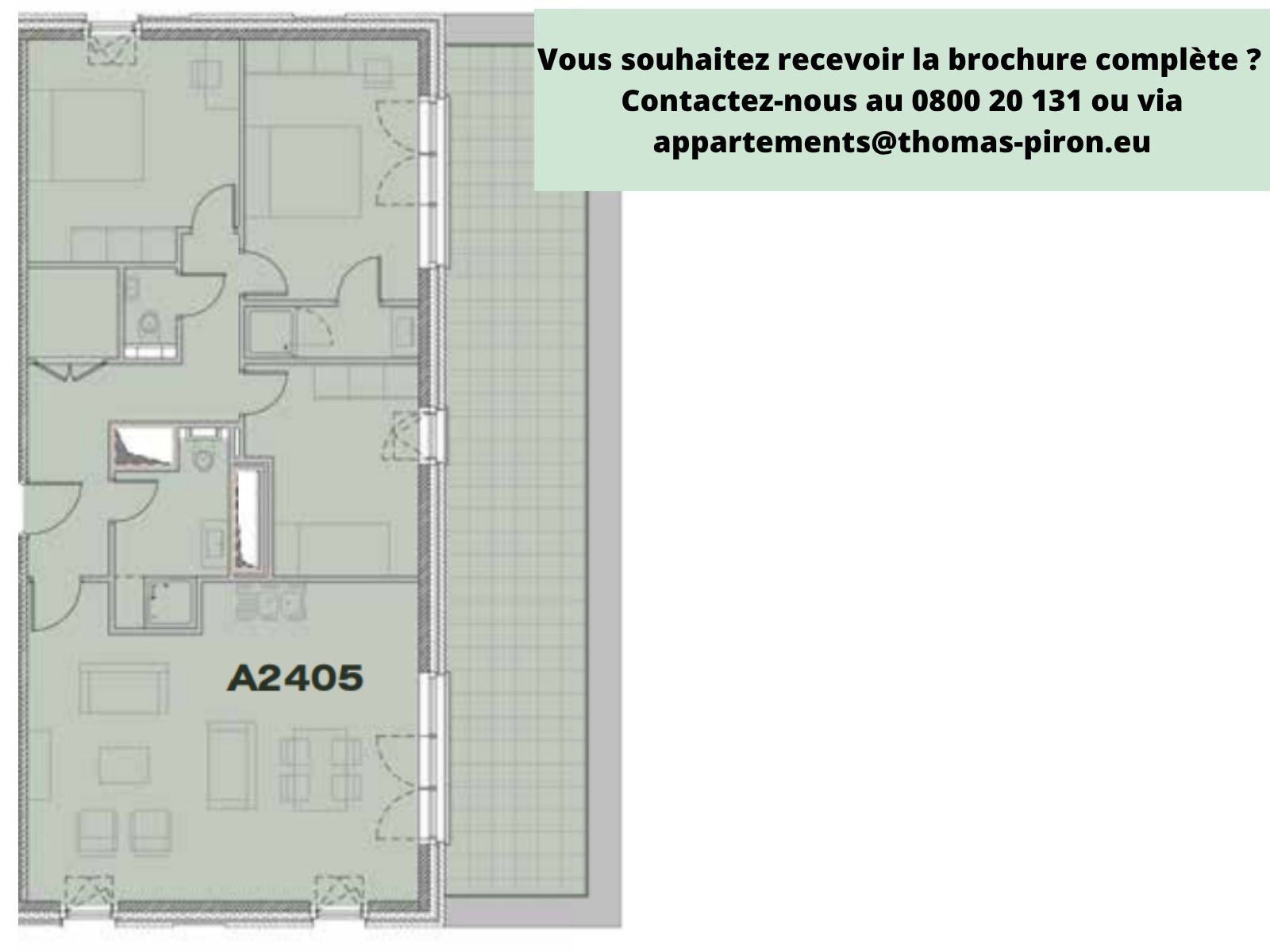 Appartement à vendre à Seraing 4100 327000.00€ 3 chambres 116.00m² - annonce 514834