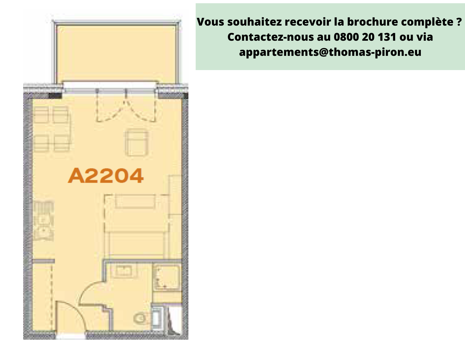 Appartement à vendre à Seraing 4100 135000.00€ chambres 39.00m² - annonce 514855