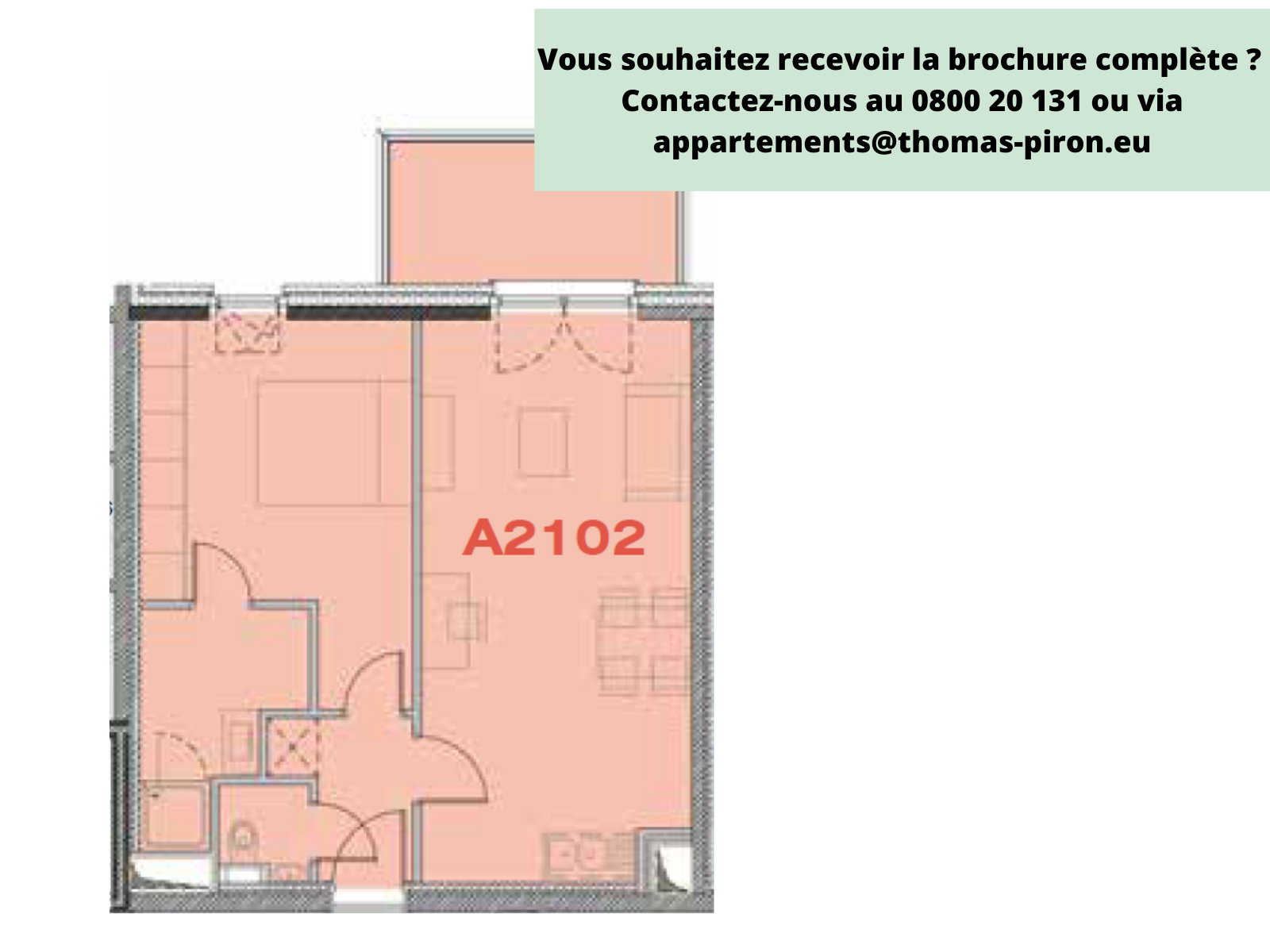 Appartement à vendre à Seraing 4100 164000.00€ 1 chambres 58.00m² - annonce 514856