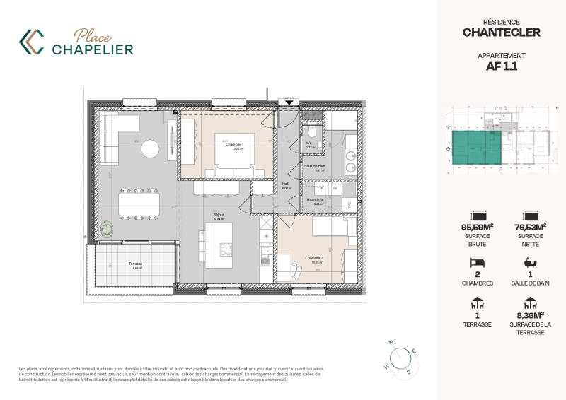 Appartement à vendre à Herve 4650 295000.00€ 2 chambres 95.00m² - annonce 520952