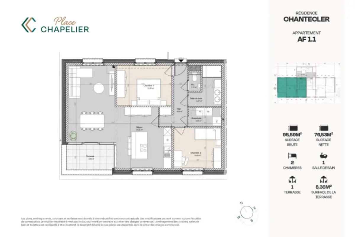 Appartement à vendre à Herve 4650 295000.00€ 2 chambres 95.00m² - annonce 520952