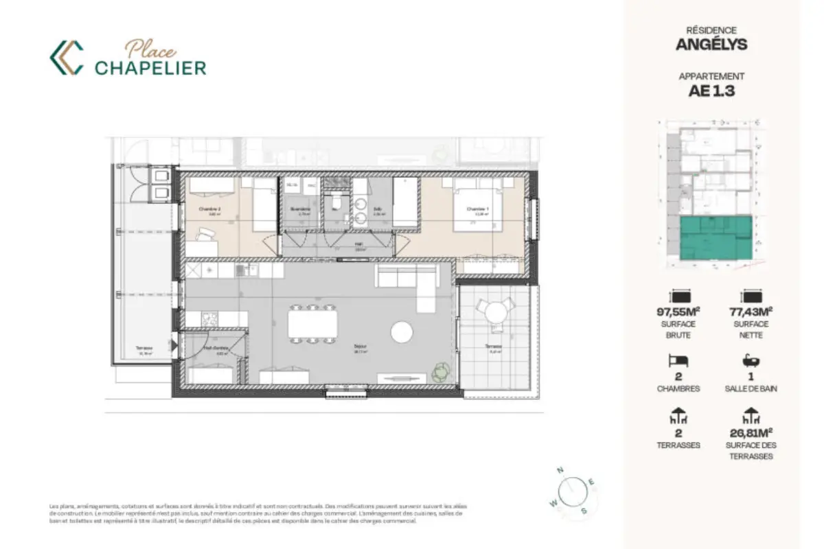 Appartement à vendre à Herve 4650 325000.00€ 2 chambres 97.00m² - annonce 520951