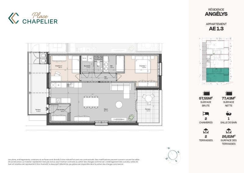 Appartement à vendre à Herve 4650 325000.00€ 2 chambres 97.00m² - annonce 520951