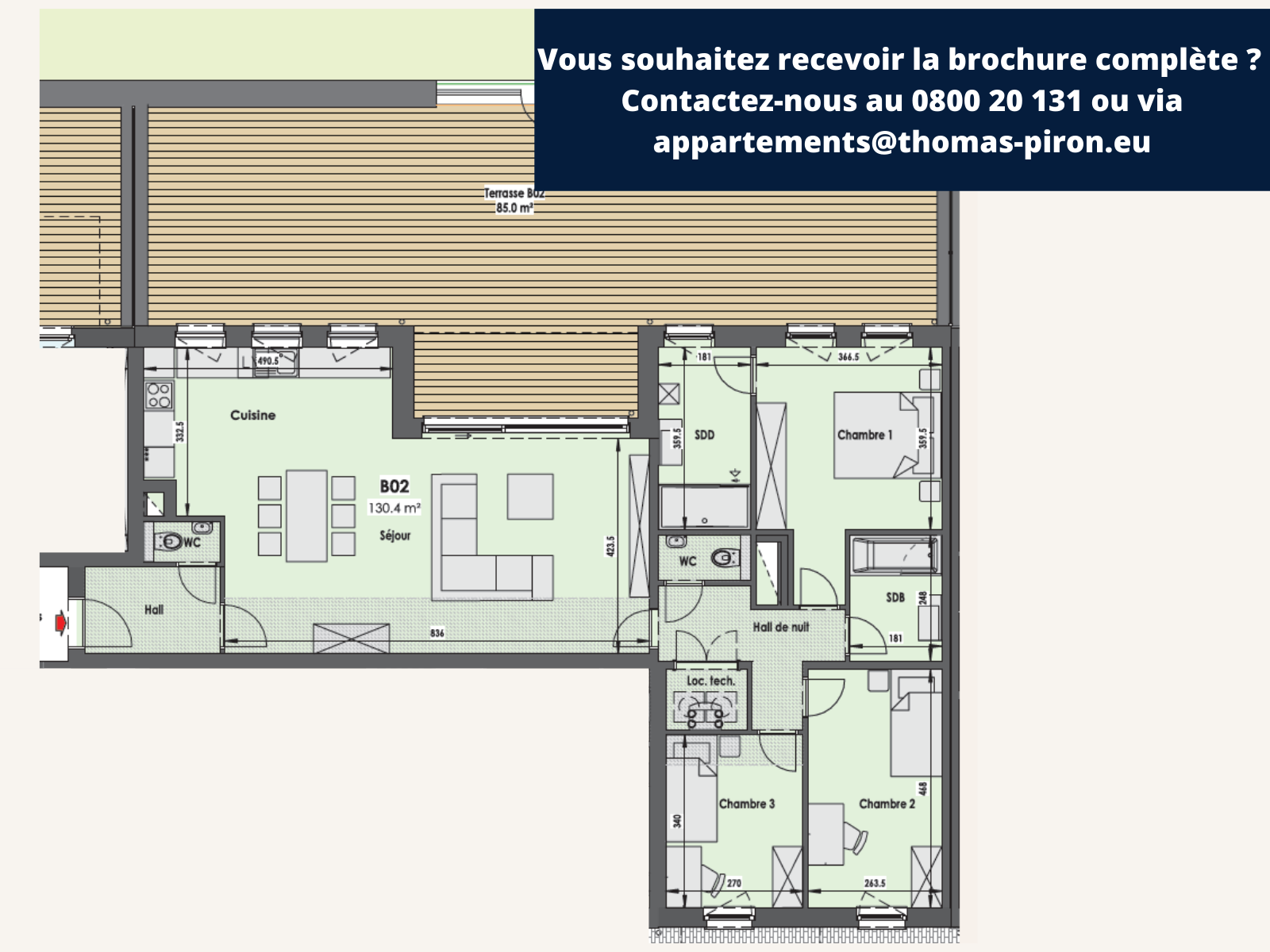 Appartement à vendre à Eupen 4700 354207.00€ 3 chambres 130.00m² - annonce 555606