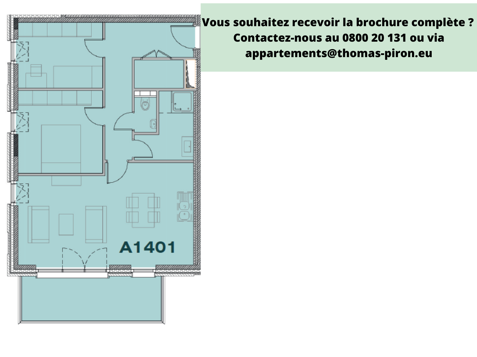 Appartement à vendre à Seraing 4100 245000.00€ 2 chambres 83.00m² - annonce 555674