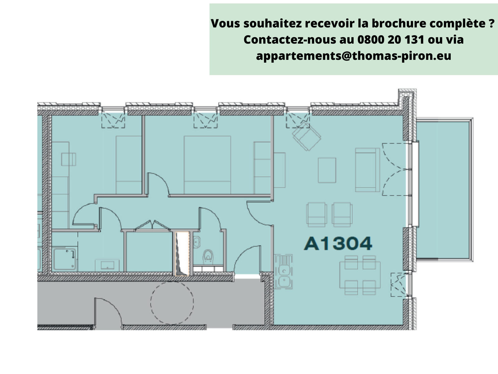 Appartement à vendre à Seraing 4100 236000.00€ 2 chambres 86.00m² - annonce 555667