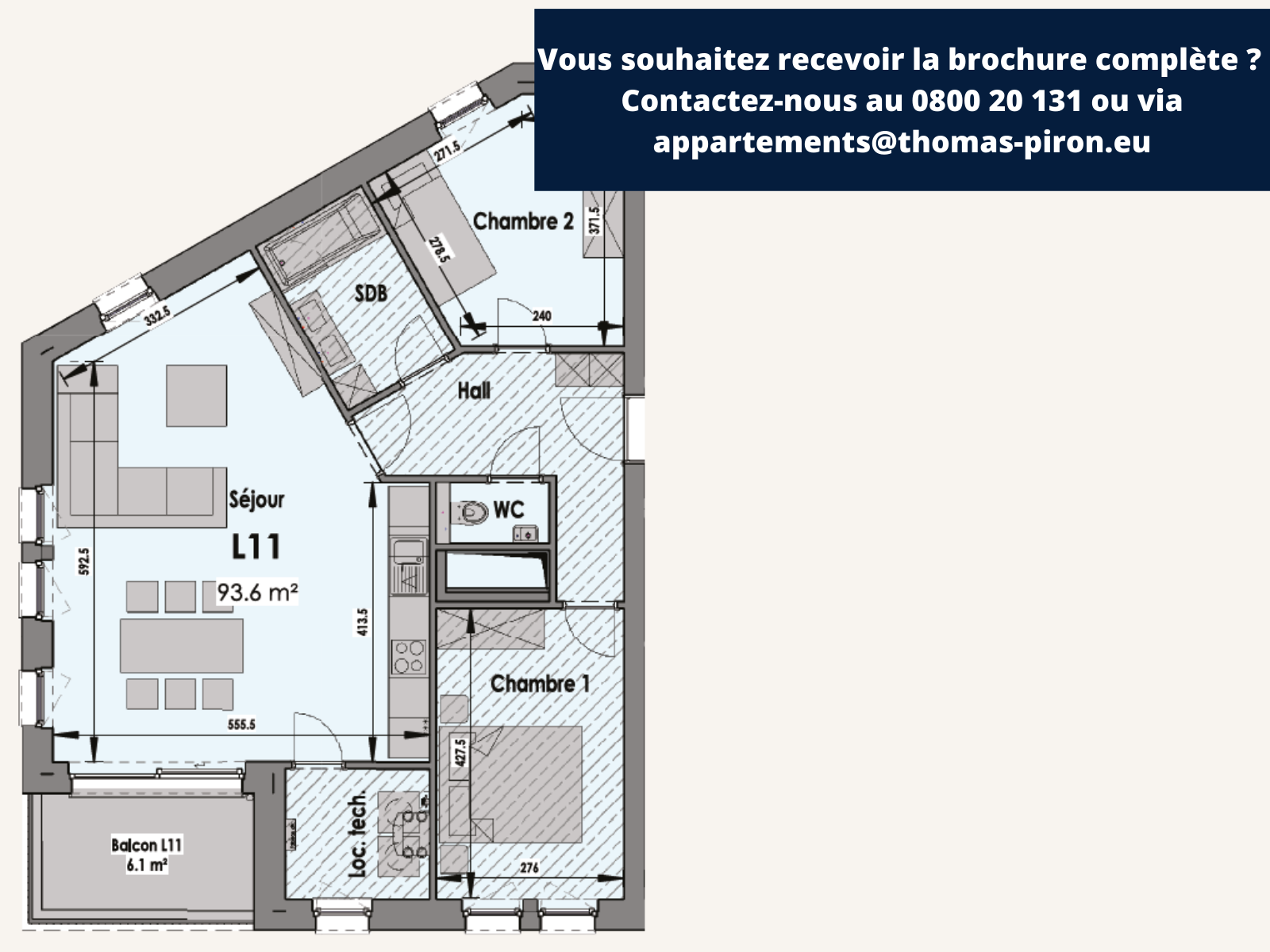 Appartement à vendre à Eupen 4700 267471.00€ 2 chambres 94.00m² - annonce 555602