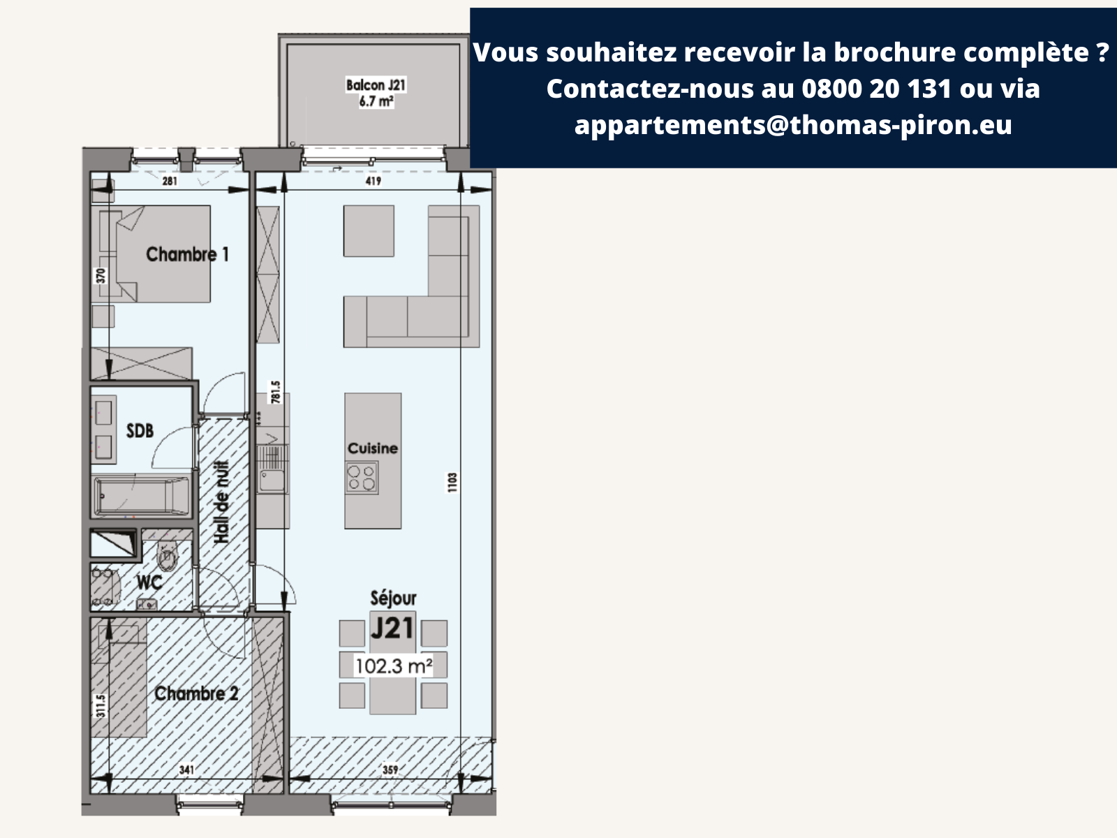 Appartement à vendre à Eupen 4700 318471.00€ 2 chambres 102.00m² - annonce 555599