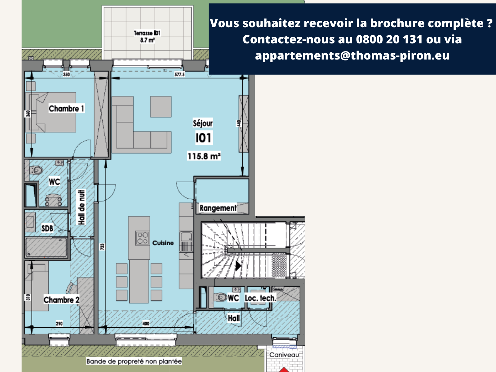 Appartement à vendre à Eupen 4700 0.00€ 2 chambres 116.00m² - annonce 555600
