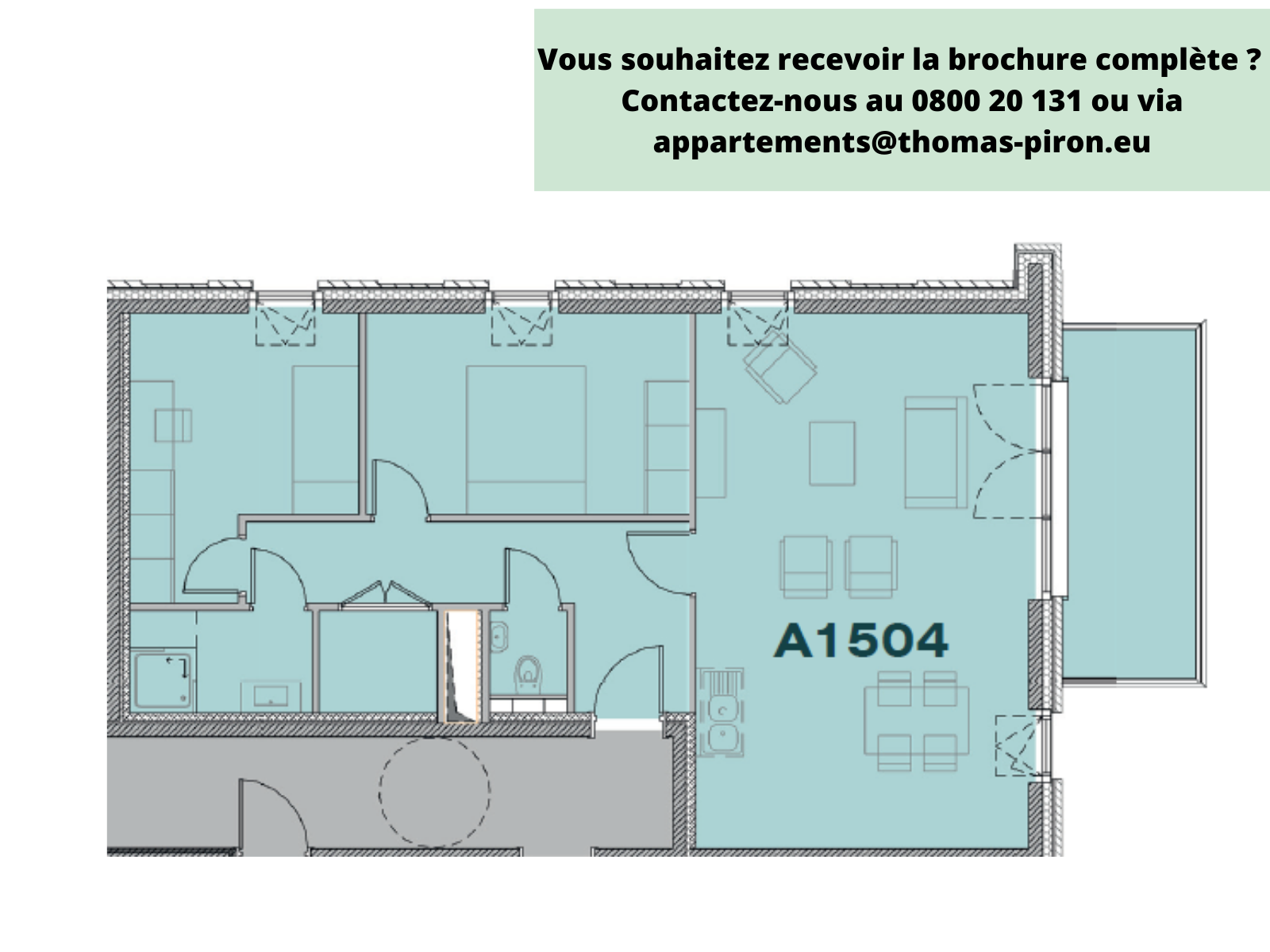 Appartement à vendre à Seraing 4100 251000.00€ 2 chambres 86.00m² - annonce 555676