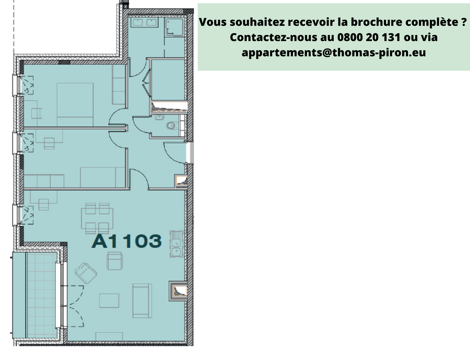 Appartement à vendre à Seraing 4100 248000.00€ 2 chambres 99.00m² - annonce 555680