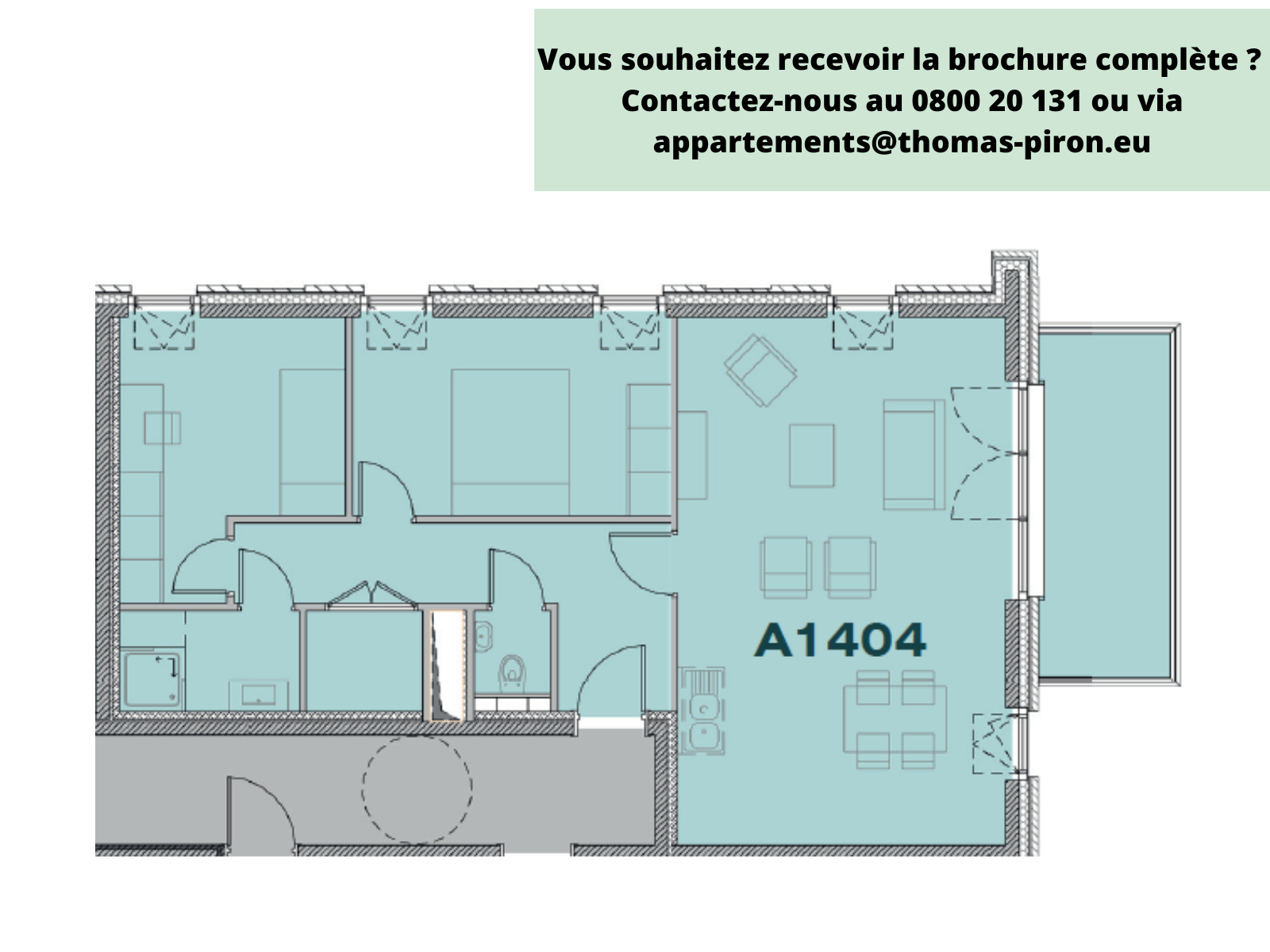 Appartement à vendre à Seraing 4100 241000.00€ 2 chambres 86.00m² - annonce 555675