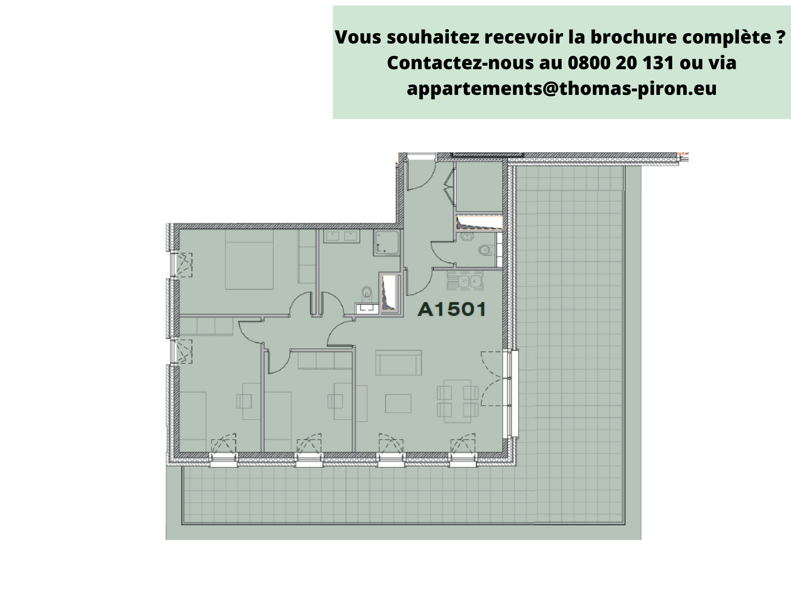 Appartement à vendre à Seraing 4100 337000.00€ 3 chambres 103.00m² - annonce 555682