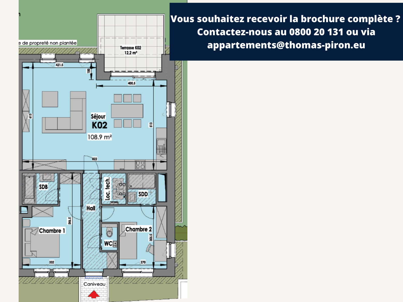 Appartement à vendre à Eupen 4700 289471.00€ 2 chambres 109.00m² - annonce 555596
