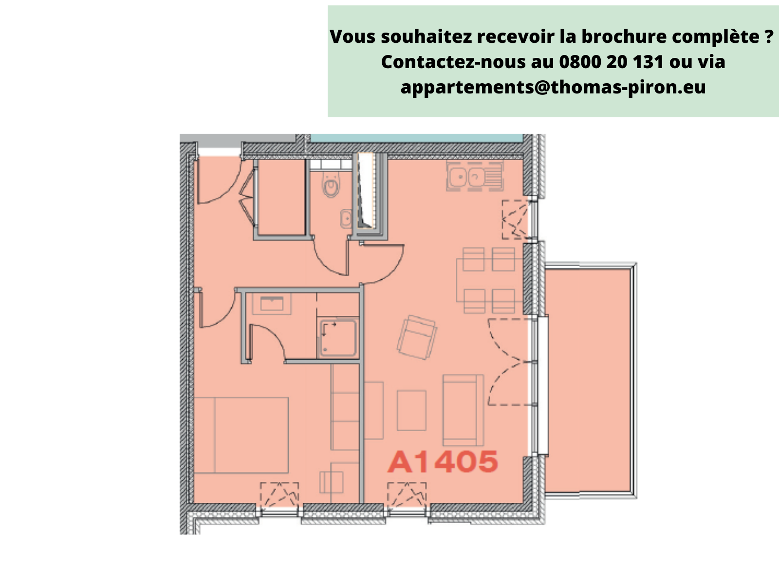 Appartement à vendre à Seraing 4100 181000.00€ 1 chambres 60.00m² - annonce 555677