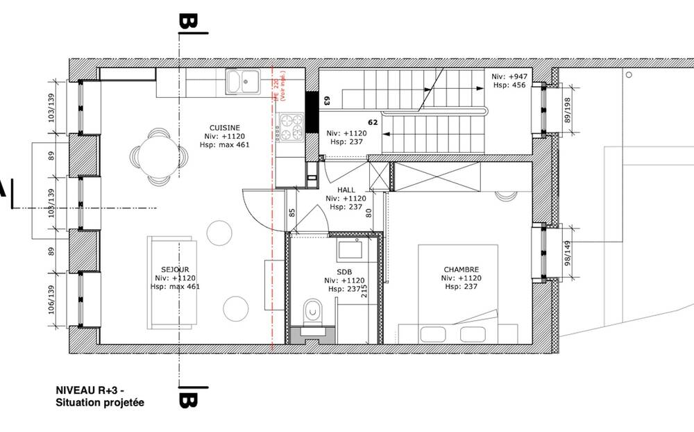 Appartement à louer à Bressoux 4020 870.00€ chambres m² - annonce 559560