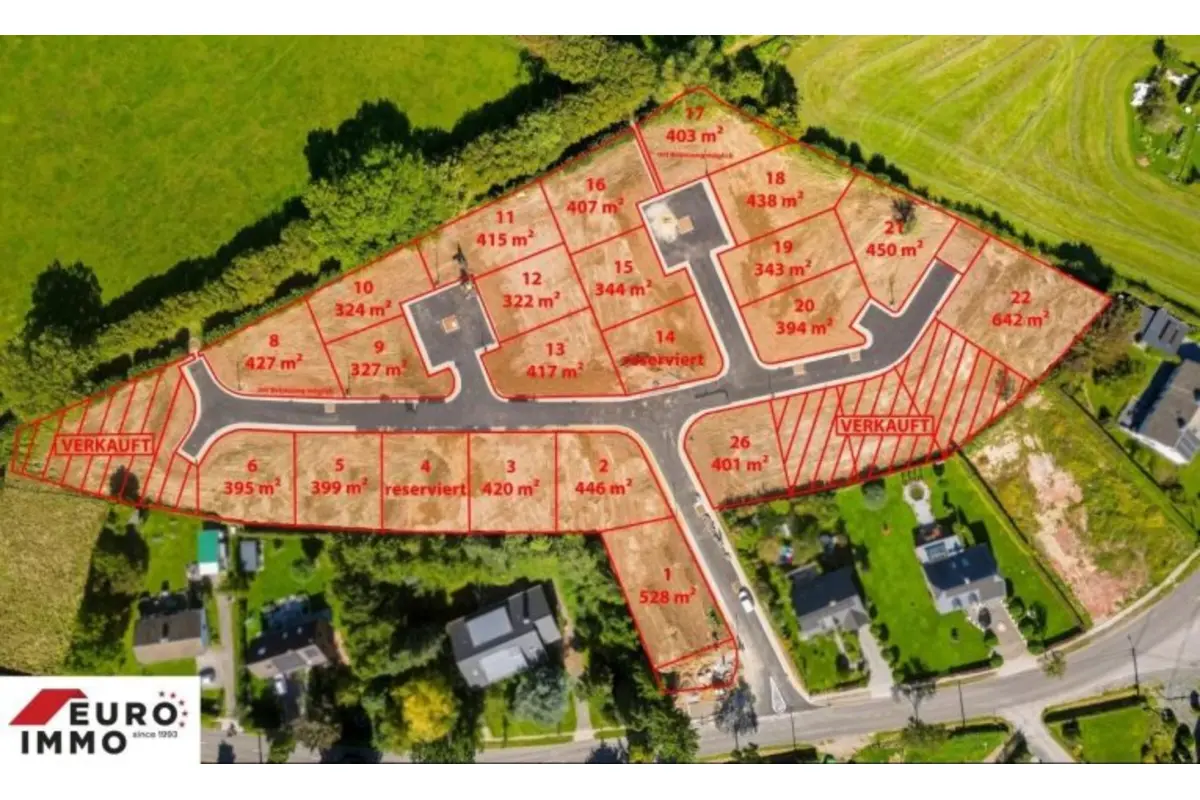 Terrain à vendre à Raeren 4730 80500.00€  chambres m² - annonce 586461