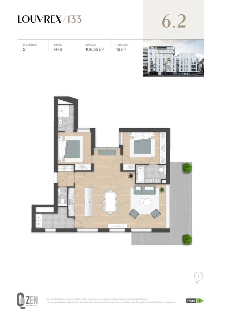 Appartement à à Liège 4000 470000.00€ 2 chambres 108.33m² - annonce 596676