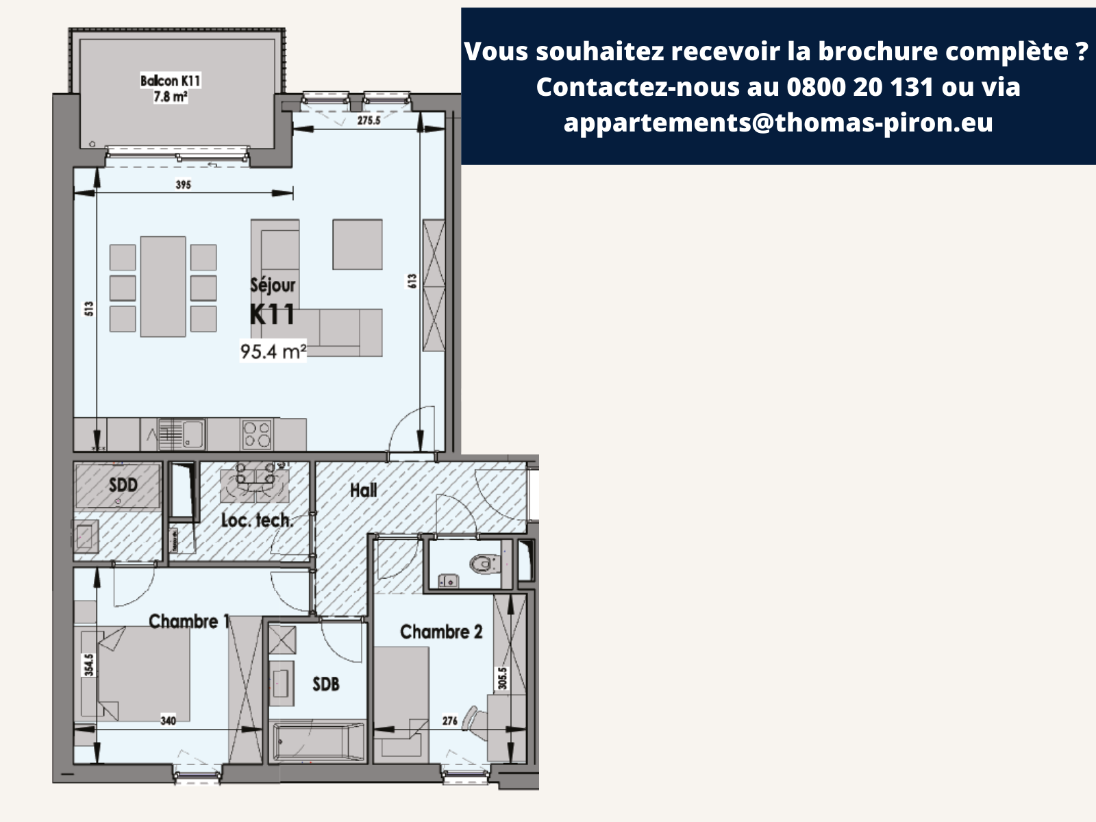 Appartement à vendre à Eupen 4700 270471.00€ 2 chambres 95.00m² - annonce 602657